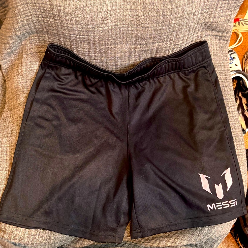 Black Messi Athletic Shorts